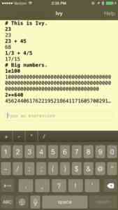 Ivy big number calculatorscreen322x572