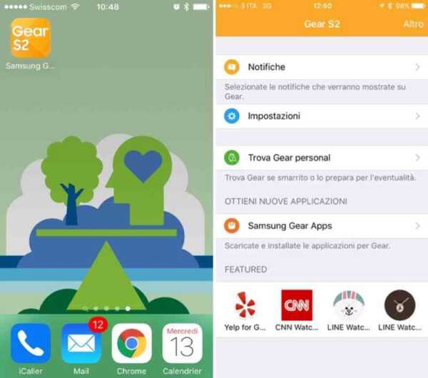 Samsung製スマートウォッチ「Gear S2」、iPhoneに接続が可能なiOSアプリのスクリーンショット！