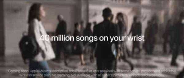 Apple、「Apple Watch Series 3」のLTEによる音楽ストリーミングをPRするYouTube動画を公開！