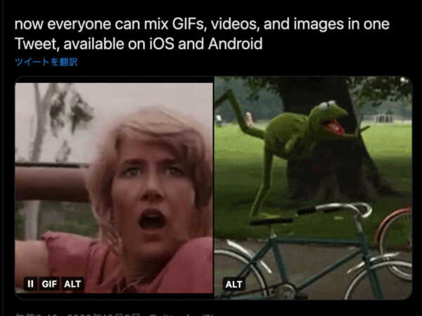 Twitter、誰でも同じツイート内で GIF、ビデオ、画像を組み合わせることが可能に！